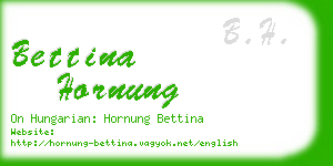 bettina hornung business card